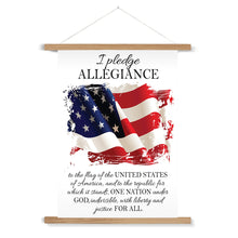 Load image into Gallery viewer, Pledge of Allegiance Fine Art Print with Hanger