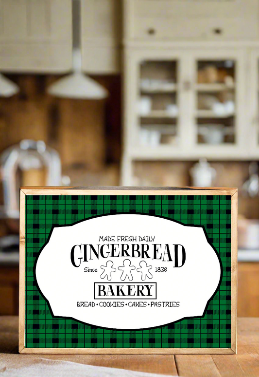 Gingerbread Bakery Plaid