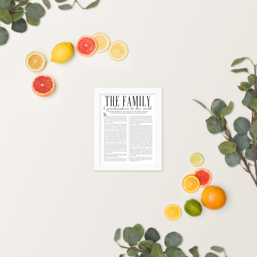 Framed Family Proclamation