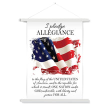 Load image into Gallery viewer, Pledge of Allegiance Fine Art Print with Hanger
