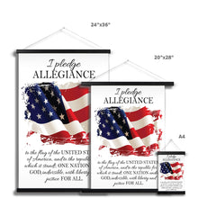 Load image into Gallery viewer, Pledge of Allegiance Fine Art Print with Hanger
