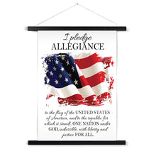 Load image into Gallery viewer, Pledge of Allegiance Fine Art Print with Hanger
