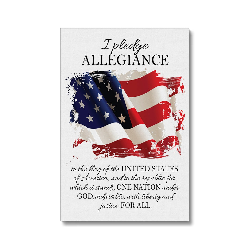 Pledge of Allegiance Eco Canvas