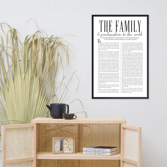 Framed Family Proclamation