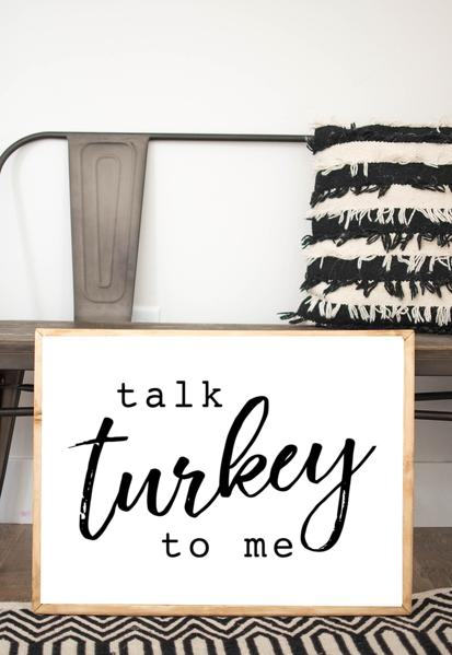 Talk Turkey To Me